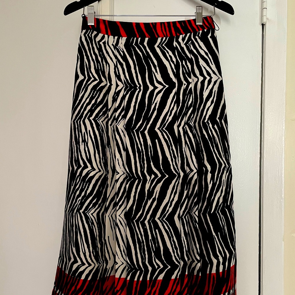 Zebra print skirt from Zara